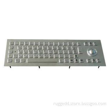 Dynamic waterproof long stroke industrial metal keyboard wi